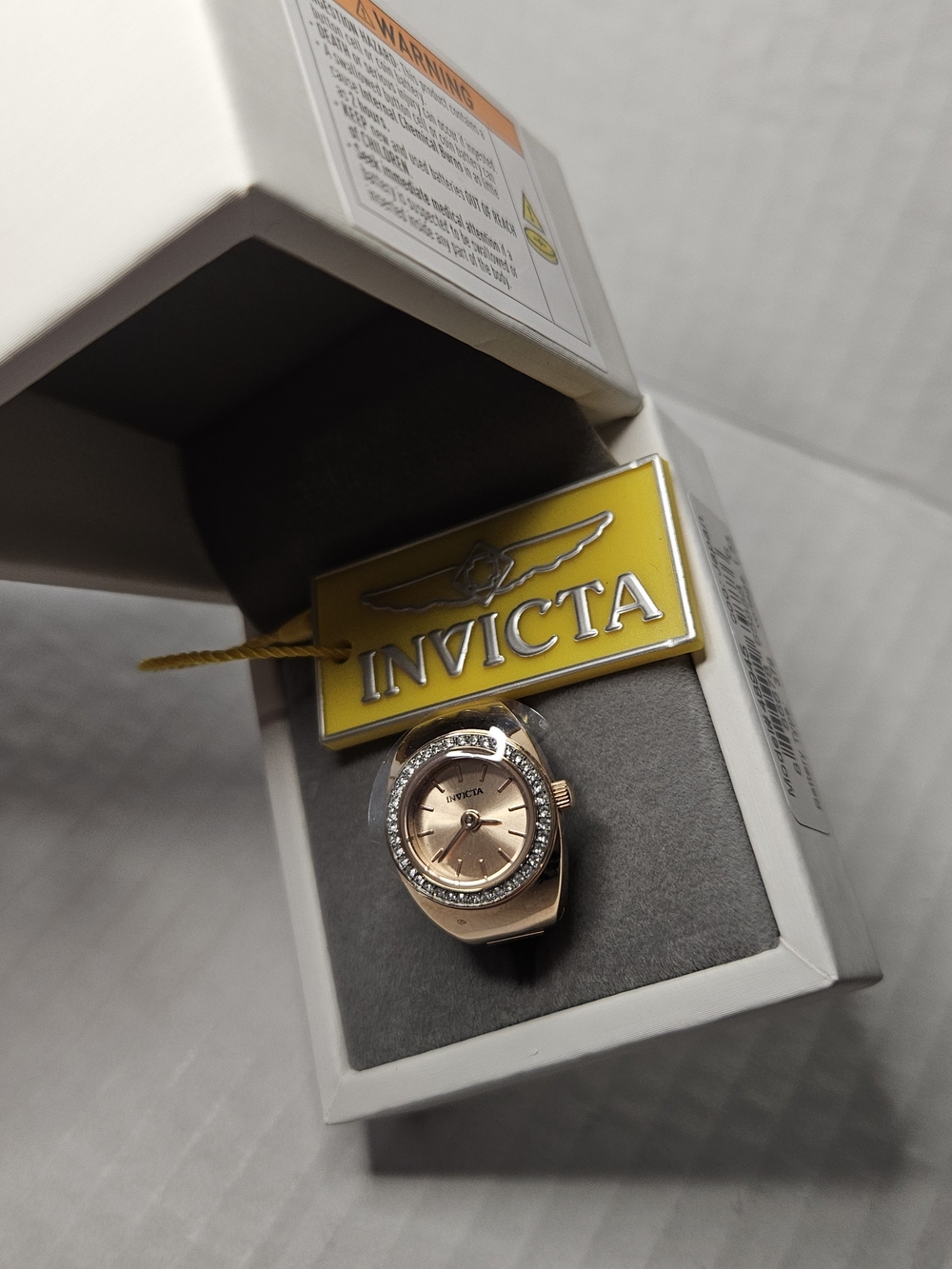 Invicta Women Rose Gold Tone Ring  Watch 48945
